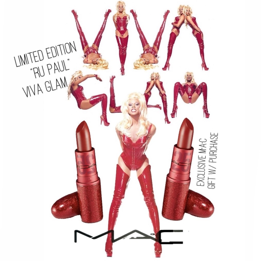RuPaul M•A•C💄VIVA GLAM 25yrs